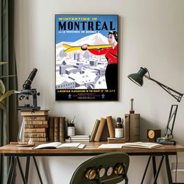 Wintertime in Montreal Poster