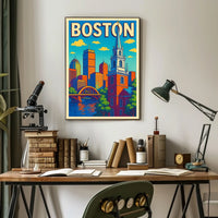 Boston Cityscape Poster