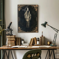 Skeleton Hand With Arrow Poster
