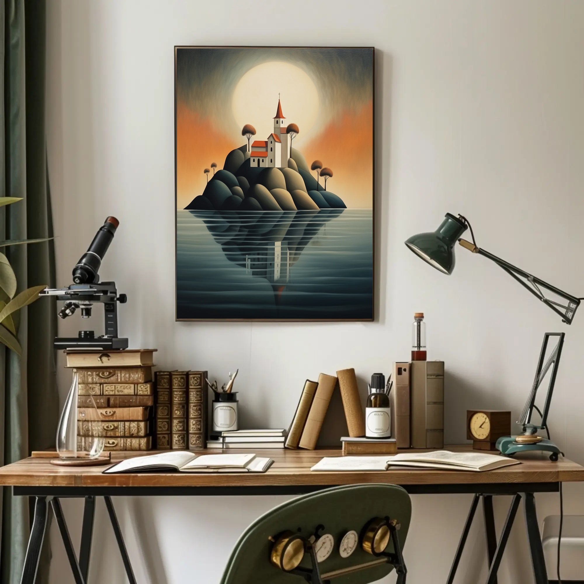 Enchanted Island Church Poster PosterGoat