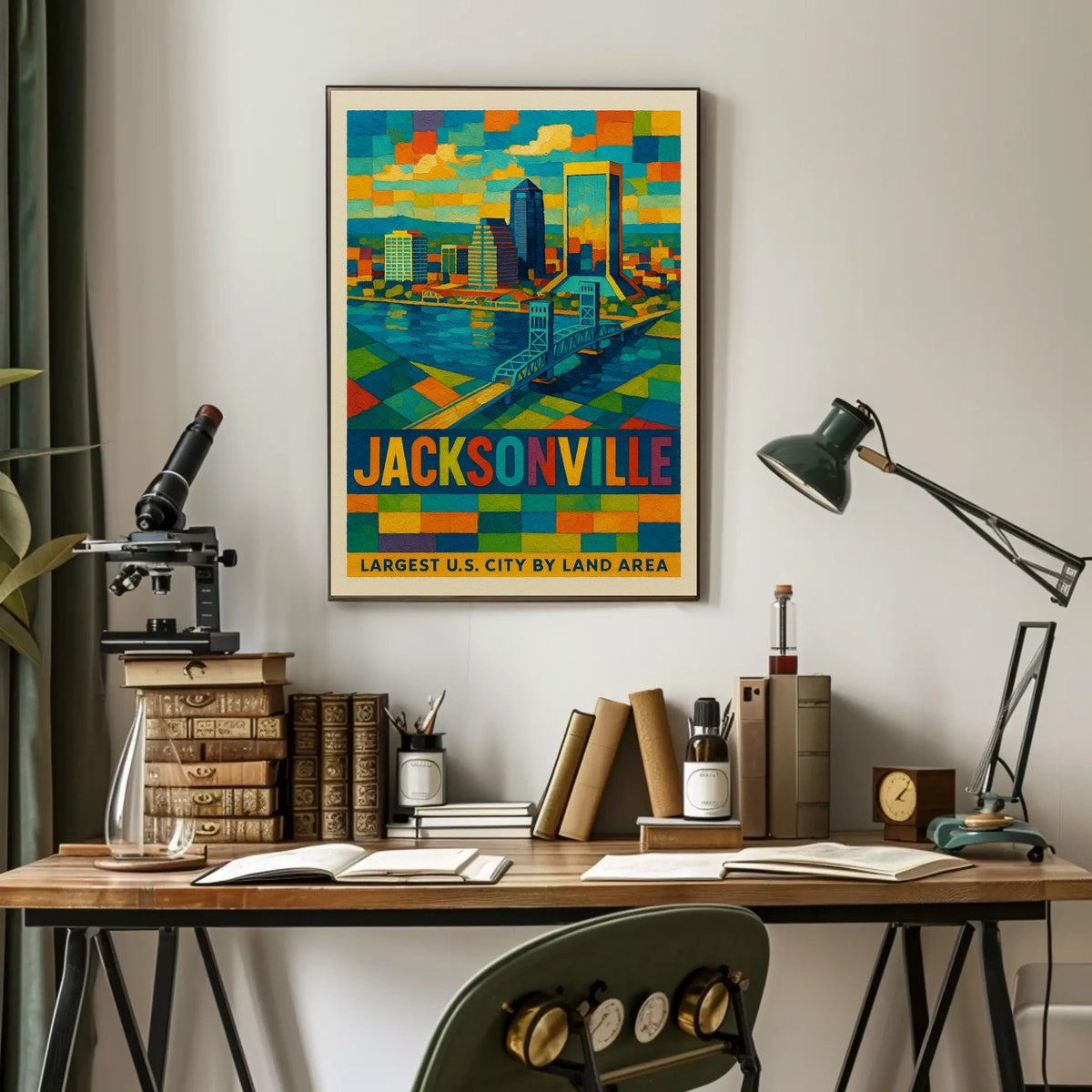 Jacksonville Largest U.S. City by Land Area Poster