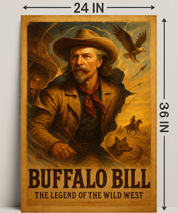 Buffalo Bill Wild West Adventure Poster Wall Art Print