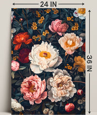 Floral Symphony: Botanical Elegance in Art Poster