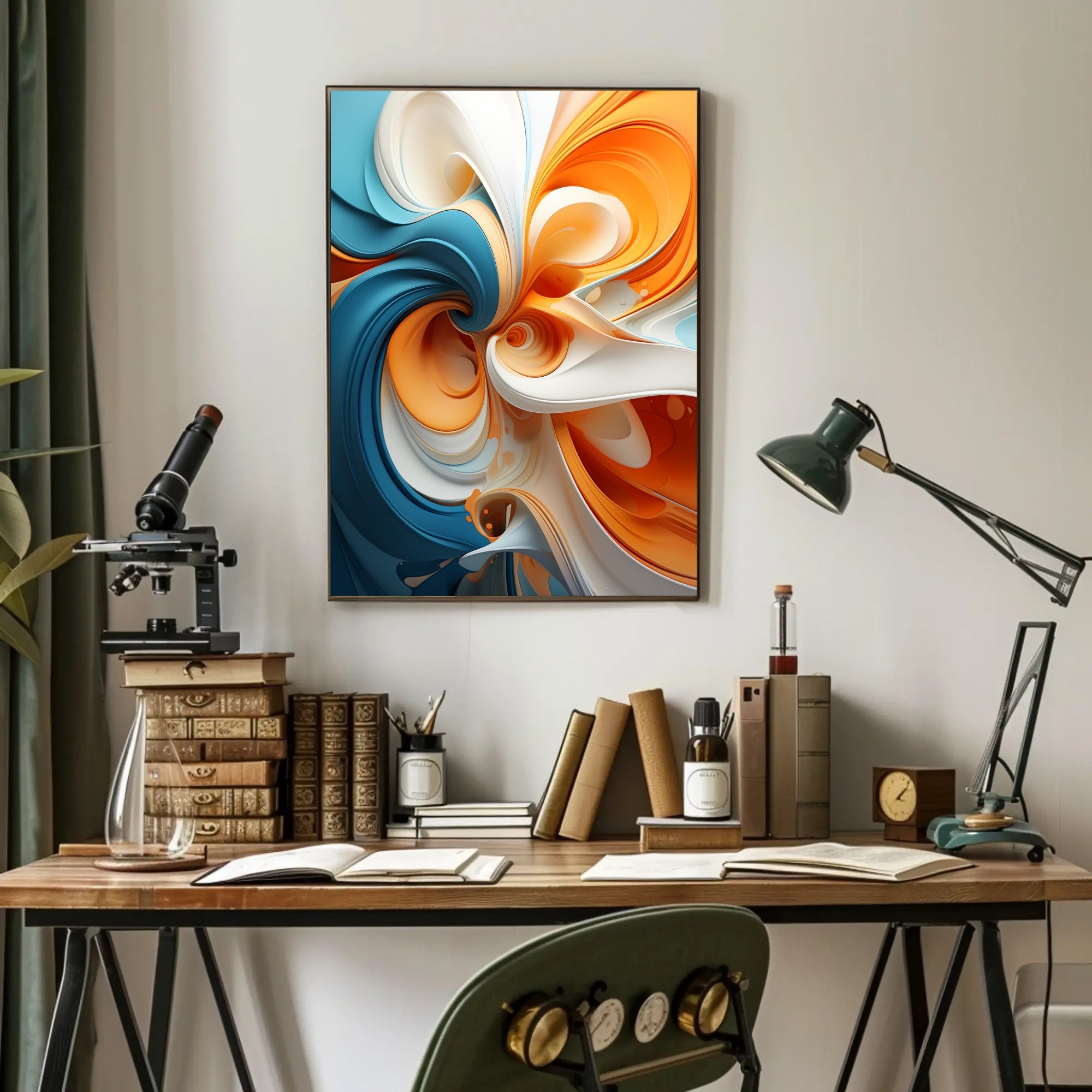 Abstract Swirl Of Colors Abstract Poster PosterGoat