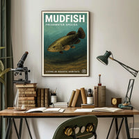 Mudfish Freshwater Species Poster PosterGoat