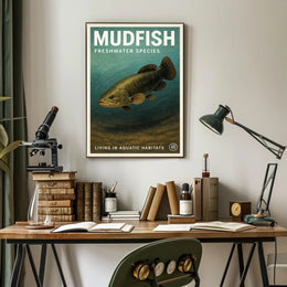 Mudfish Freshwater Species Poster PosterGoat