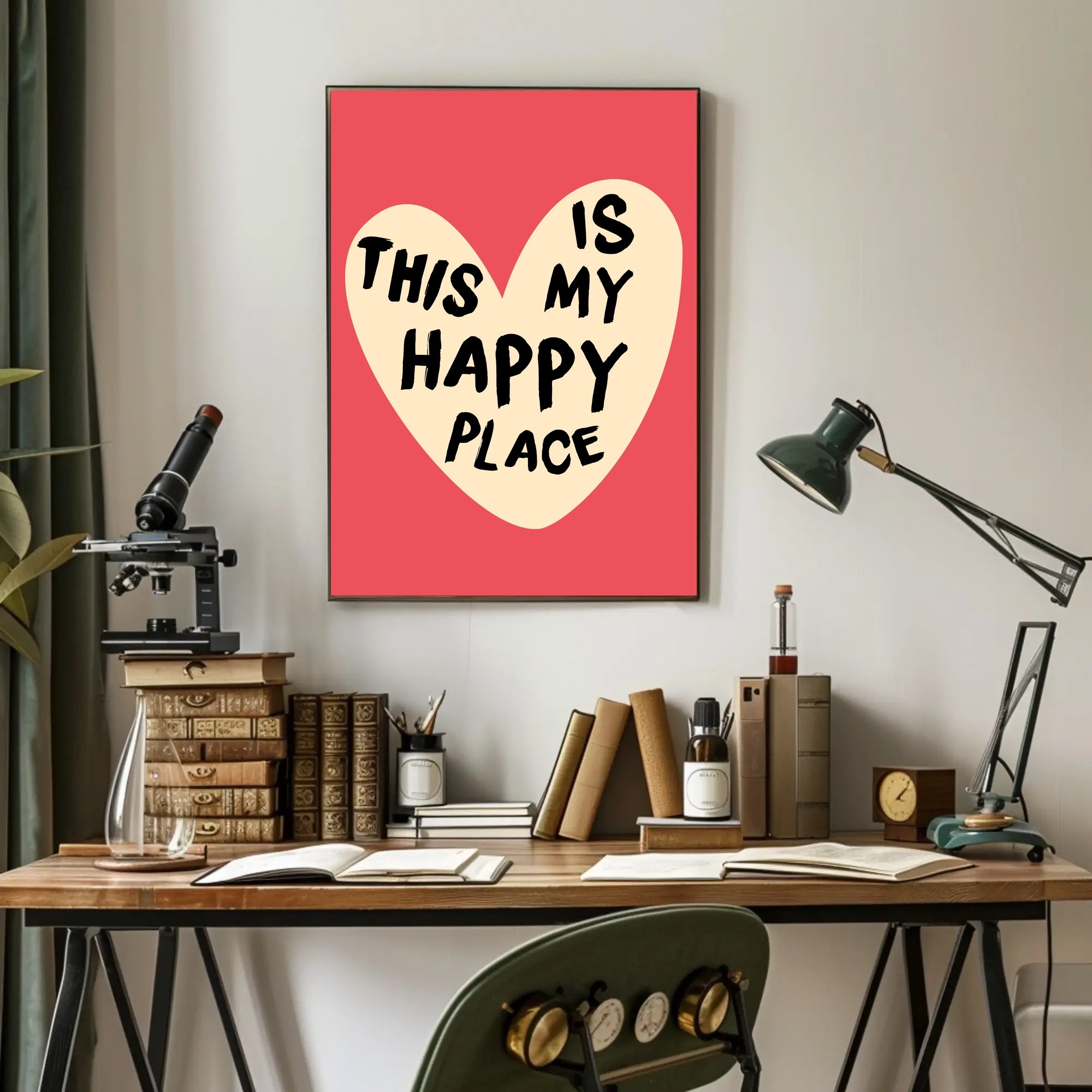 THIS IS MY HAPPY PLACE Motivational or Quote Poster PosterGoat