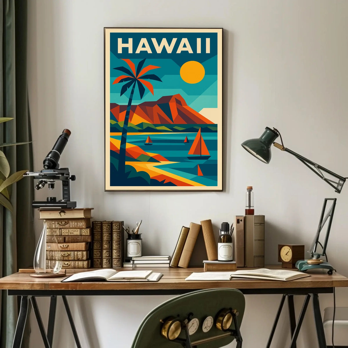 Vibrant Hawaii Landscape Poster