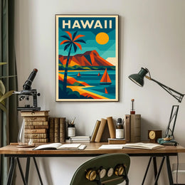 Vibrant Hawaii Landscape Poster