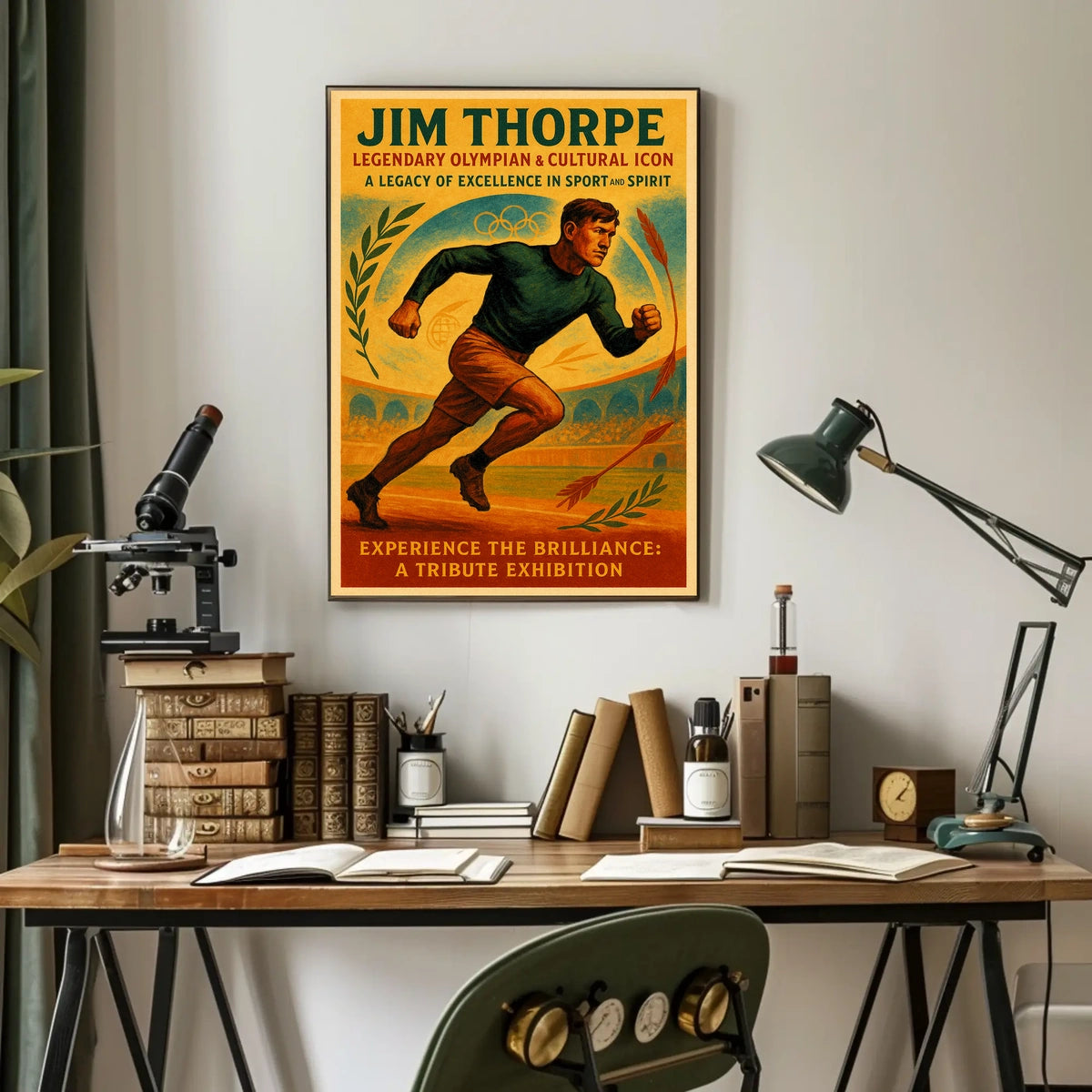 Jim Thorpe Legendary Olympian Cultural Icon Jim Thorpe Poster