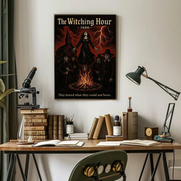 Witch Trial Levitation: Haunting Historical or Presidential Poster
