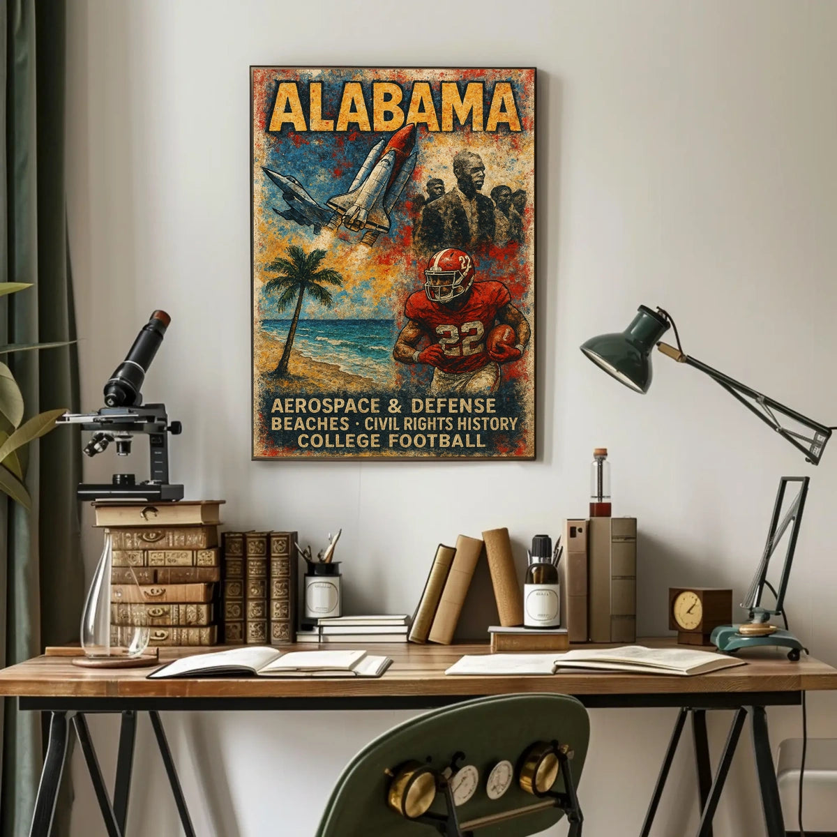 Alabama A Tapestry of Heritage and Progress Poster