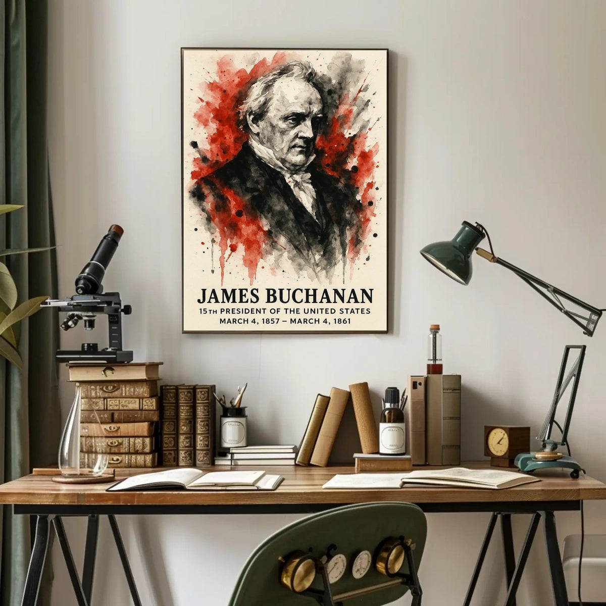 James Buchanan Poster: Historical Presidential Era Wall Art