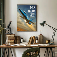 Northrop T-38 Talon White Rocket Poster PosterGoat