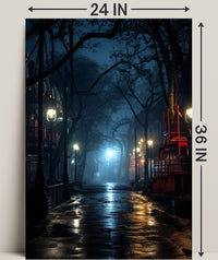 Mysterious Night In The Park Poster