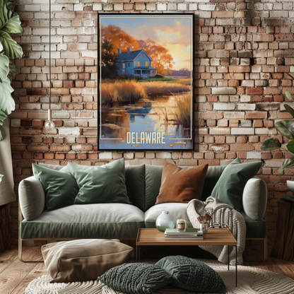 Delaware Vintage Poster