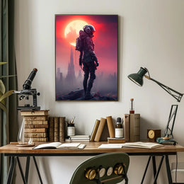Futuristic Sentinel Poster PosterGoat
