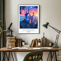 Neuschwanstein Castle Travel Poster