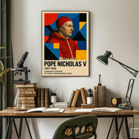 Pope Nicholas V Renaissance Humanism Art Poster