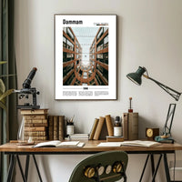 Dammam Courtyard Perspective Urban or Cityscape Poster PosterGoat