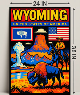 Wyoming Natural Wonders Poster PosterGoat