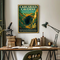 Carlsbad Caverns National Park Caves Exploration Adventure Poster