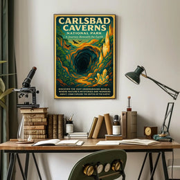 Carlsbad Caverns National Park Caves Exploration Adventure Poster