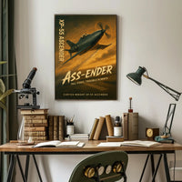 Curtiss-Wright XP-55 Ascender Iconic WWII Era Poster