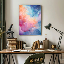 Abstract Color Symphony Abstract Poster PosterGoat