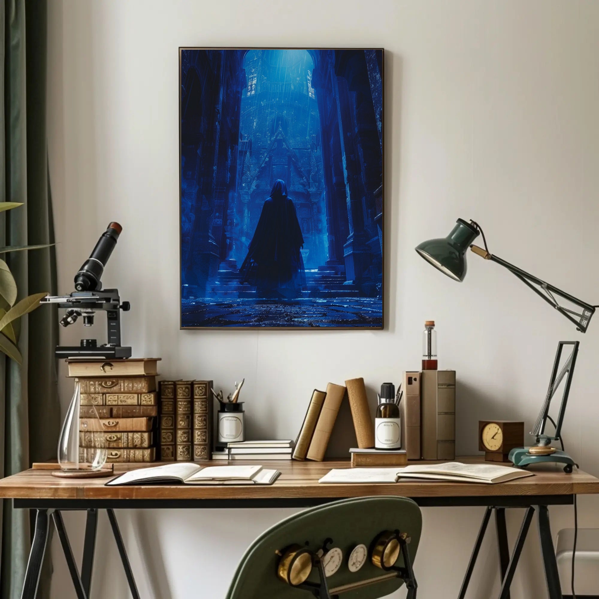 Mystical Gothic Cathedral Fantasy Art Poster PosterGoat