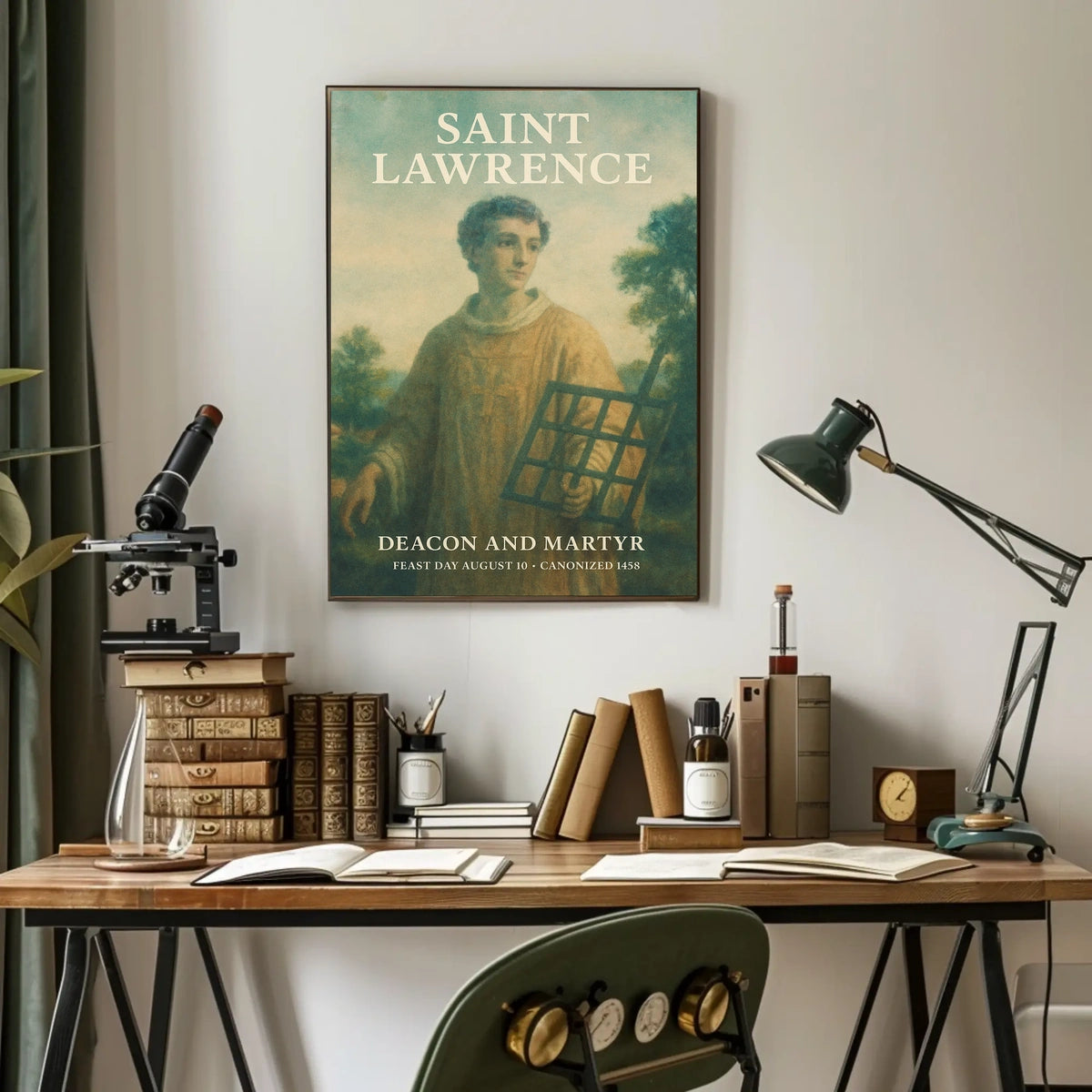 Saint Lawrence Deacon And Martyr Poster