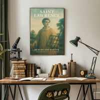 Saint Lawrence Deacon And Martyr Poster