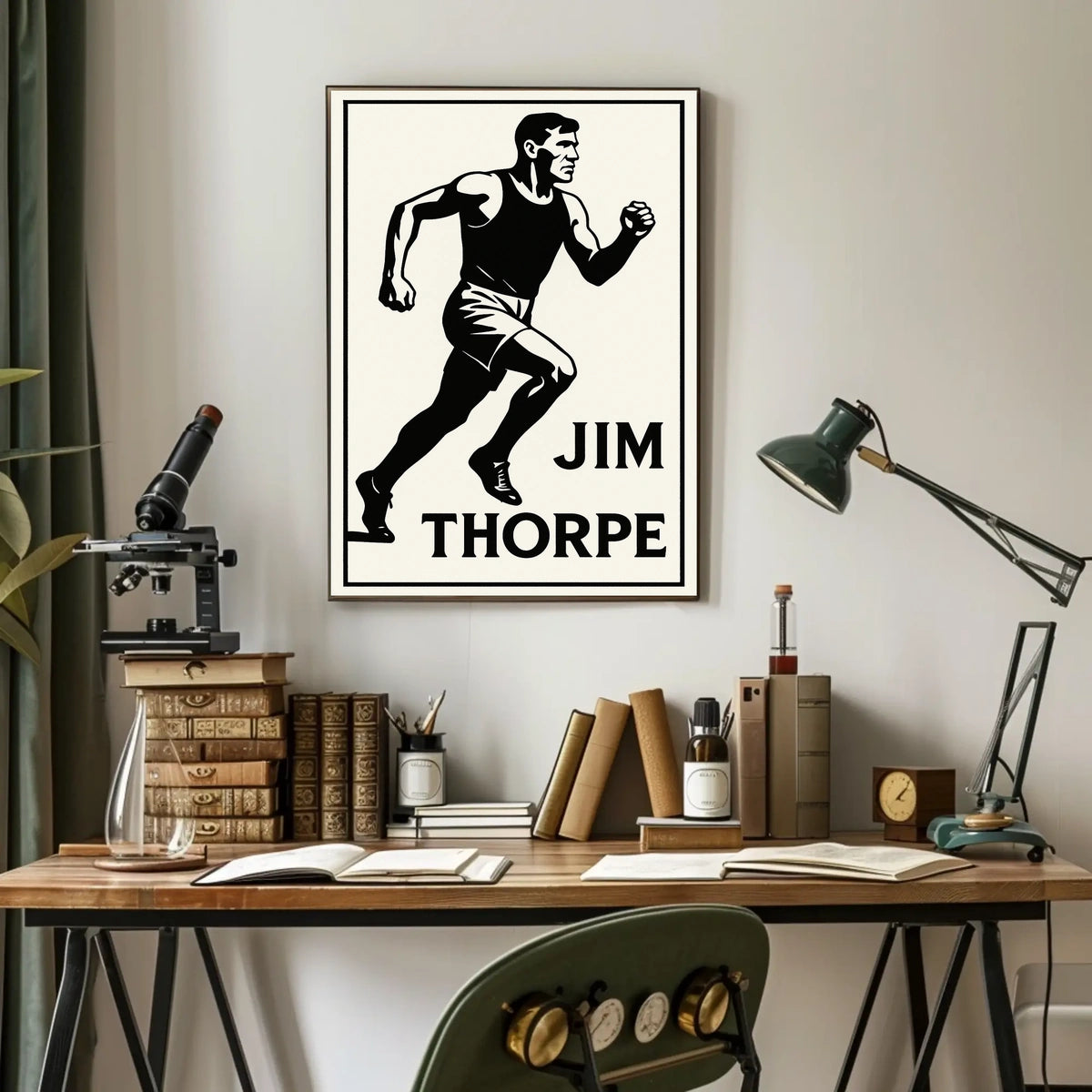 Jim Thorpe Athletic Icon Poster