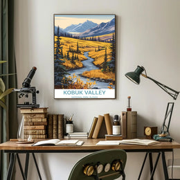Alaska's Kobuk Valley National Park Scenic Travel Poster