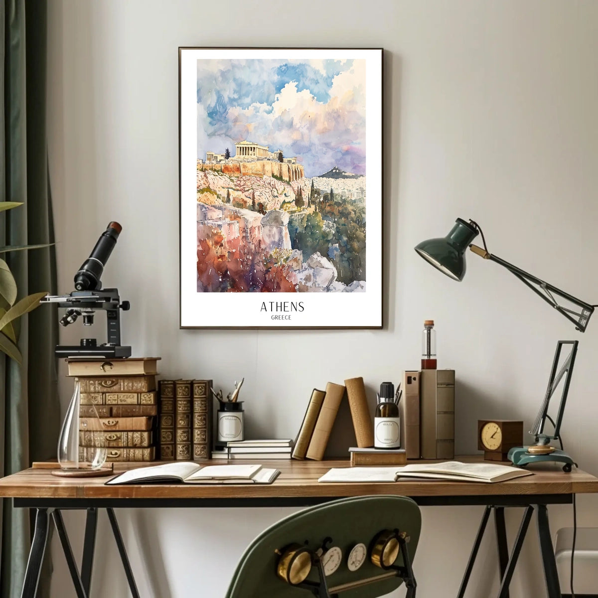 Athens, Greece A Timeless Landscape Poster
