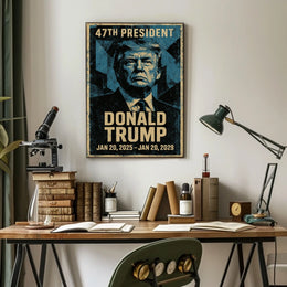 Trump Visionary Leadership Patriotism Realism Poster