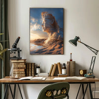 Desert Fantasy Face Art in a Fantasy or Mythology Poster PosterGoat