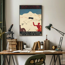 Montgenèvre Winter Sports Poster