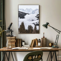 Breathtaking Mountain Landscape Photorealism National Park Poster
