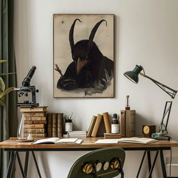 Surreal Anthropomorphic Creature Fantasy Art Poster PosterGoat