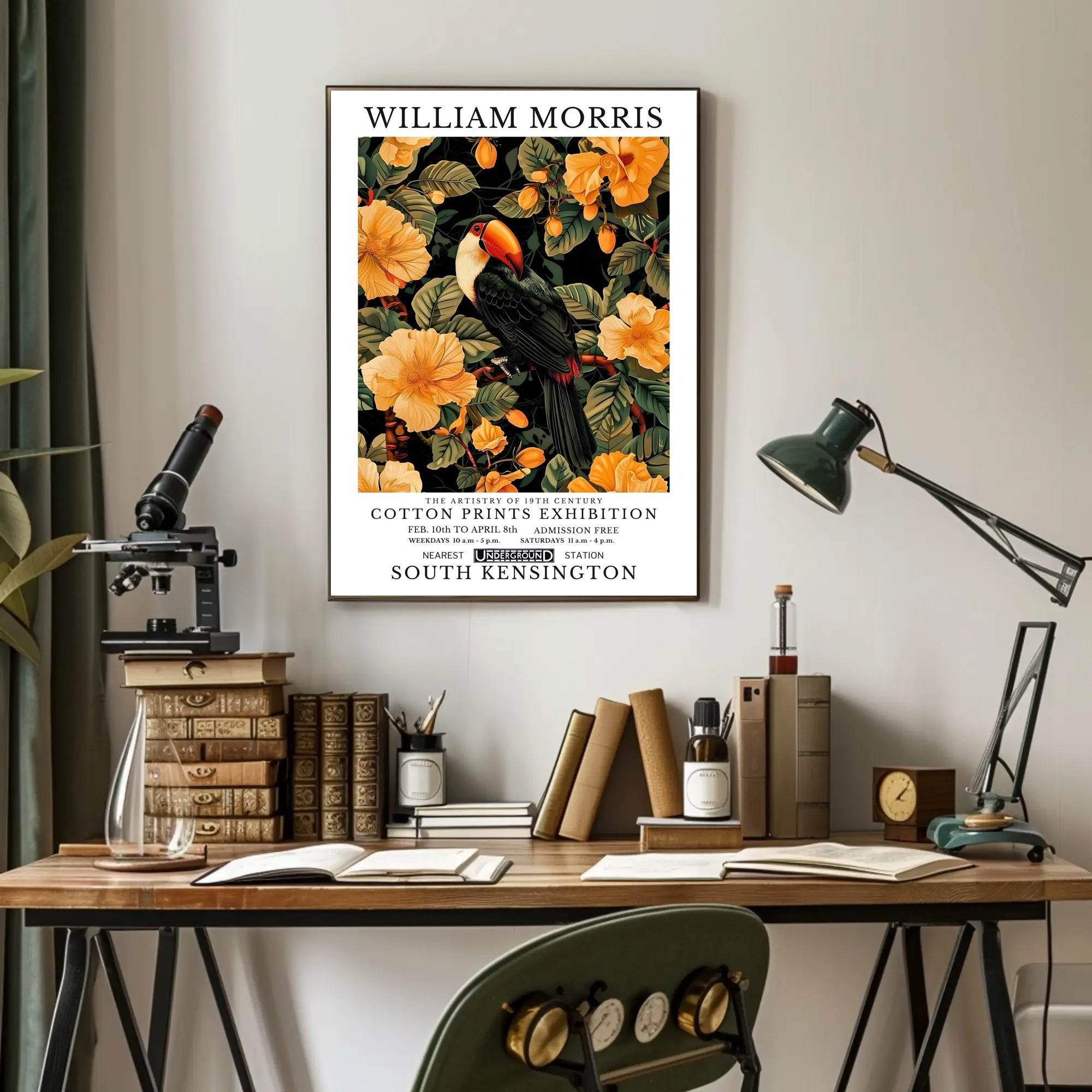 William Morris Exhibition Classic Artistry Poster