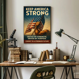United by Strength Motivational Poster