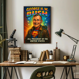 George H. W. Bush 41st President Poster