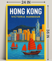 Hong Kong Victoria Harbour Poster PosterGoat