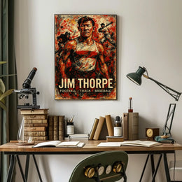 Jim Thorpe Legendary Athlete Poster