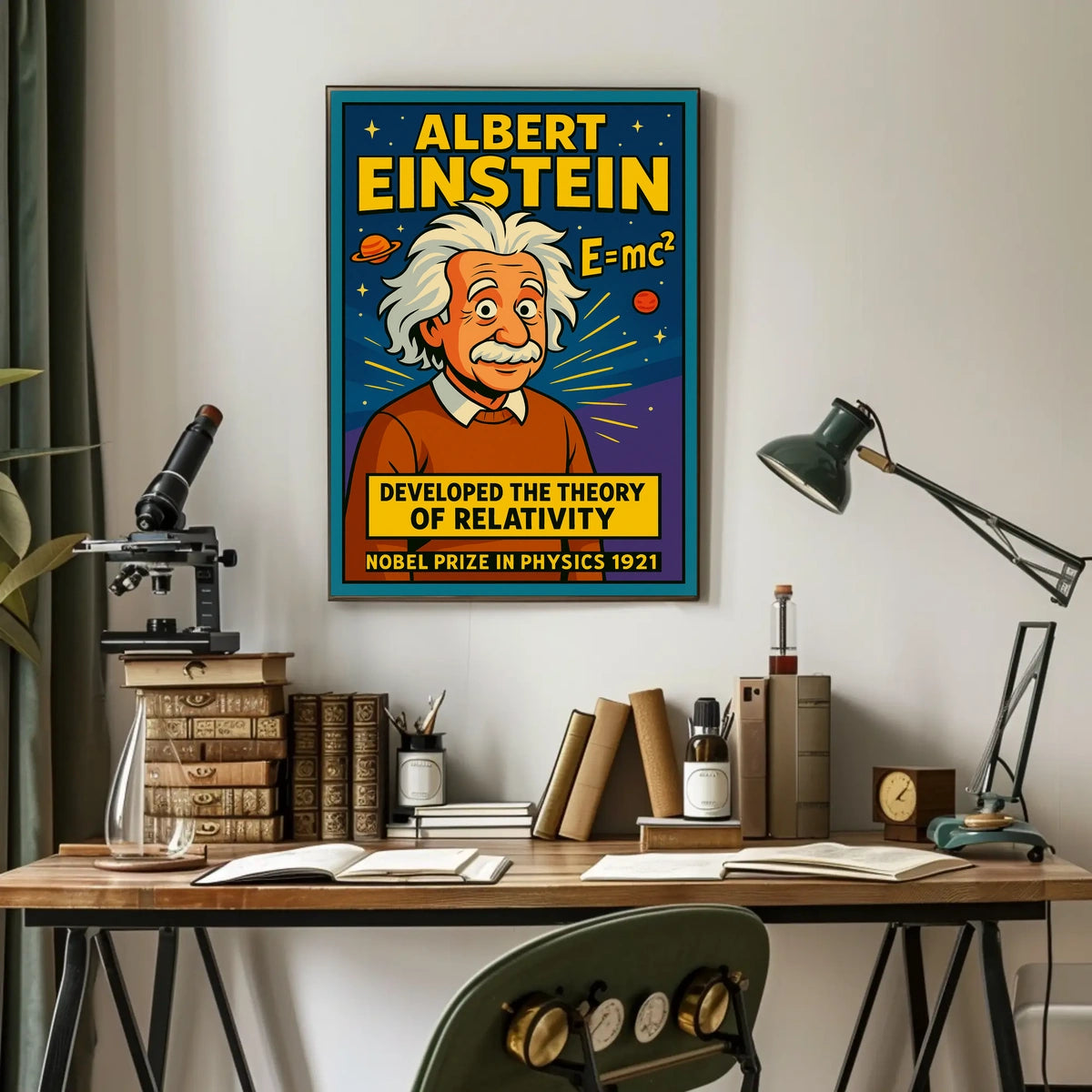 Albert Einstein Theory Of Relativity Poster