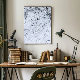 Winter Landscape From Above Poster