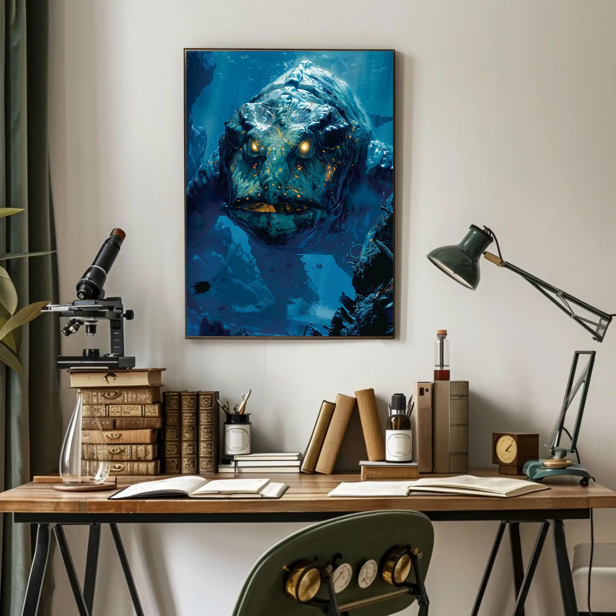Mythical Sea Creature Artistry: Fantasy or Mythology Poster PosterGoat