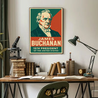 James Buchanan 15th President Patriotic Oil Painting Poster