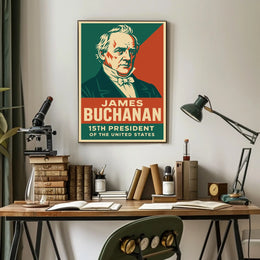 James Buchanan 15th President Patriotic Oil Painting Poster